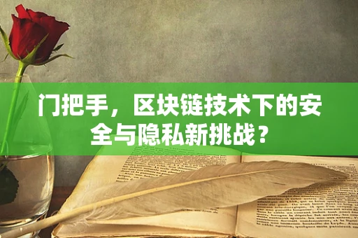 门把手，区块链技术下的安全与隐私新挑战？