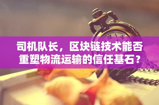 司机队长，区块链技术能否重塑物流运输的信任基石？
