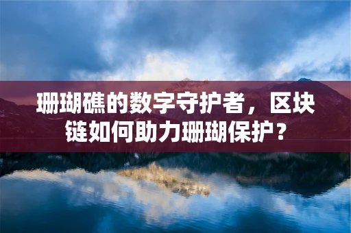 珊瑚礁的数字守护者，区块链如何助力珊瑚保护？