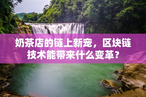 奶茶店的链上新宠，区块链技术能带来什么变革？