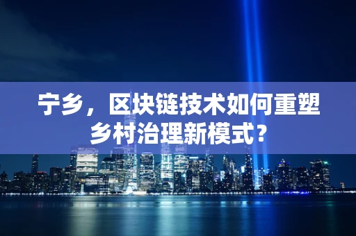 宁乡，区块链技术如何重塑乡村治理新模式？