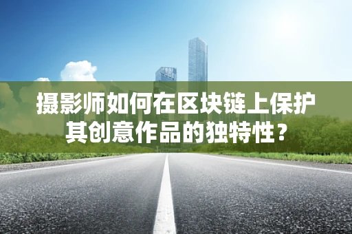 摄影师如何在区块链上保护其创意作品的独特性？