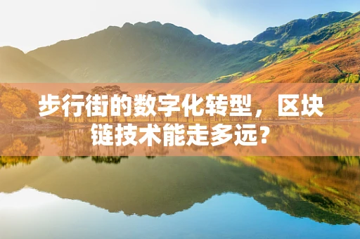 步行街的数字化转型，区块链技术能走多远？