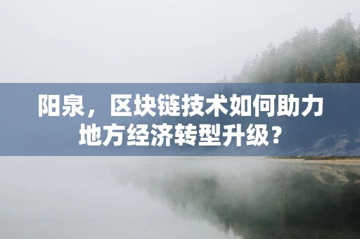 阳泉，区块链技术如何助力地方经济转型升级？