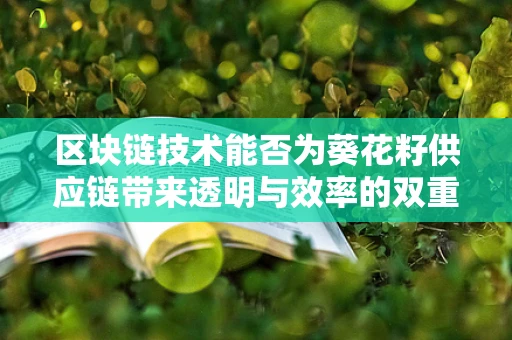 区块链技术能否为葵花籽供应链带来透明与效率的双重飞跃？